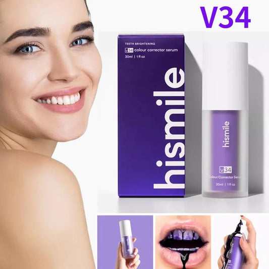 HISMILE V34 Purple Toothpaste: Whitening & Dental Care